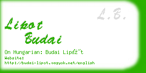 lipot budai business card